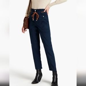 Veronica Beard Karter Straight Leg, navy blue